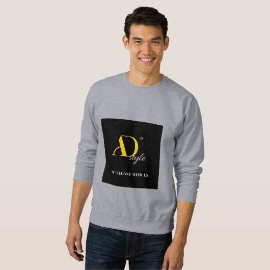 Sweatshirt Style AD – Soyez Élégant Avec Nous | Affirmation d (Devant entier)