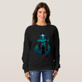 Sweatshirt Style Ancre pirate (Devant entier)