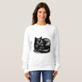 Sweatshirt Style Chat Noir (Devant entier)