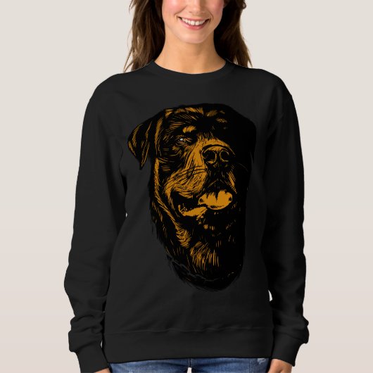 Sweatshirt Style de poignet de chien de rotation (Devant)
