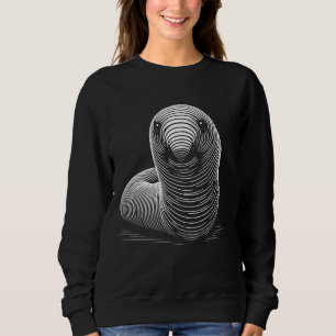 Sweatshirt Style d'empreintes digitales - Worm Papa Maman