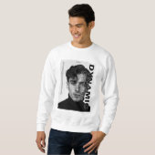 Sweatshirt Style dynamique - Design de portrait monochrome (Devant entier)
