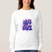 Sweatshirt Style Graffiti pour fille NYC (Devant)