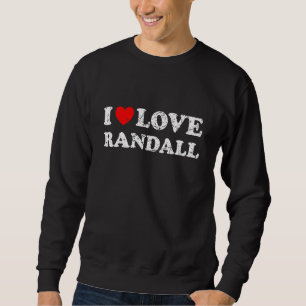 Sweatshirt Style Grunge Usé en détresse J'adore Randall