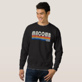 Sweatshirt Style les années 70 80s Style Macomb Illinois (Devant entier)