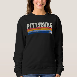 Sweatshirt Style Pittsburg Kansas les années 70 80s Vintage