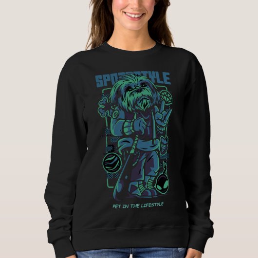 Sweatshirt Style Sport Shih Tzu (Devant)