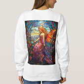 Sweatshirt Style Tiffany Vitrail Verre magique Fée (Dos)
