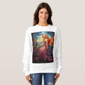 Sweatshirt Style Tiffany Vitrail Verre magique Fée (Devant entier)