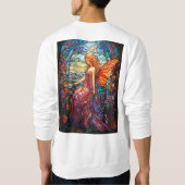 Sweatshirt Style Tiffany Vitrail Verre magique Fée (Dos)