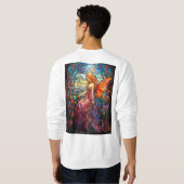 Sweatshirt Style Tiffany Vitrail Verre magique Fée (Dos entier)