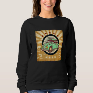 Sweatshirt Style Voiture Rétro Funky Par Monkey Psycholedic