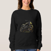 Sweatshirt Stylish Scrambler Motorcycle (Devant)