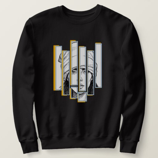Sweatshirt Stylish Women's Hoodie with Covered Head Artwork (Design devant)