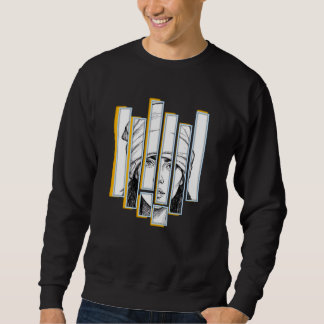 Sweatshirt Stylish Women's Hoodie with Covered Head Artwork