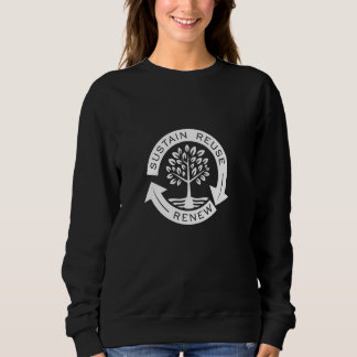 Sweatshirt Substain Réutiliser Renouveler Recyclage Nature Lo