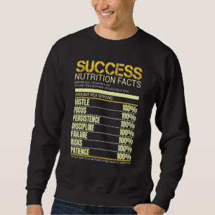 Sweatshirt Succès Valeur nutritive Ingrédients Motivation Q