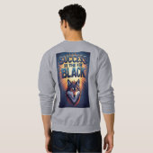 Sweatshirt Success Is The New Black With Wolf Head (Dos entier)