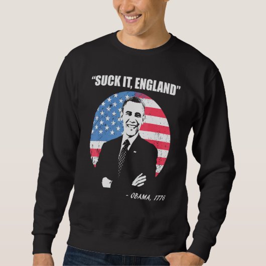 Sweatshirt Suck It Angleterre 4 juillet (Devant)