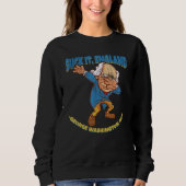 Sweatshirt Suck It England George Washington 1776 4th Of Ju (Devant)
