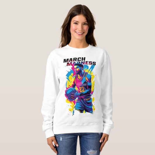 Sweatshirt Sudadera Baloncesto! Locura de Marzo (Devant entier)