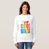Sweatshirt Sudadera Cool Biker y Gafas (Devant entier)