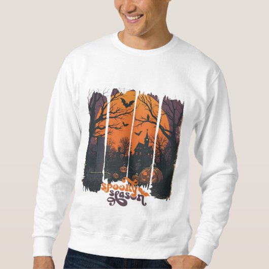 Sweatshirt Sudadera de Terror con Mansión Encantada (Devant)