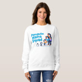 Sweatshirt Sudadera mamá pingüina (Devant entier)