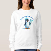 Sweatshirt Sudadera mamá pingüina (Devant)