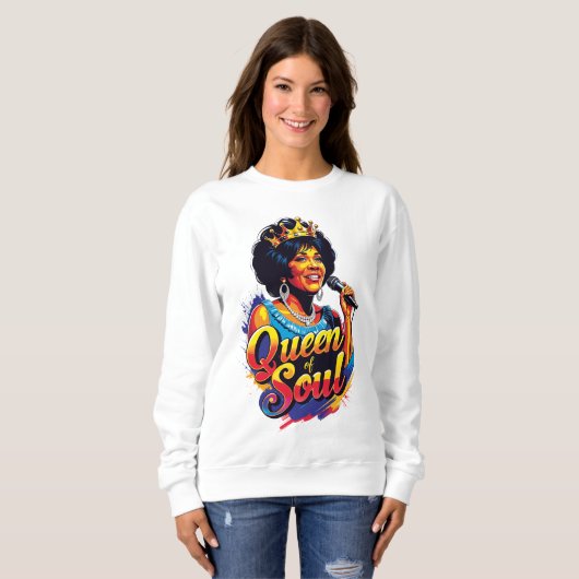 Sweatshirt Sudadera  Queen of Soul (Devant entier)