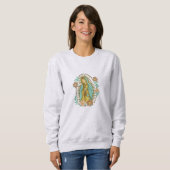 Sweatshirt Sudadera Unisex "Virgen de Guadalupe" Fe y arte (Devant entier)