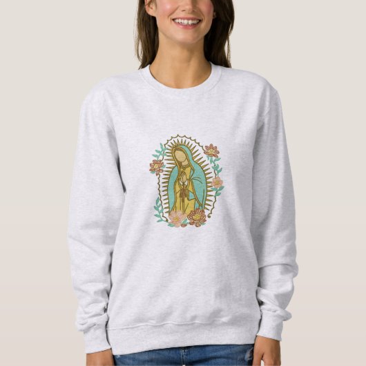 Sweatshirt Sudadera Unisex "Virgen de Guadalupe" Fe y arte (Devant)