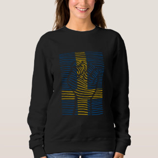 Sweatshirt Suède Drapeau Poignée suédoise Fierté Sverige Suéd