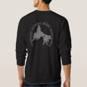 Sweatshirt Sueur Cabernet CHA Gris classique Noir (Dos)