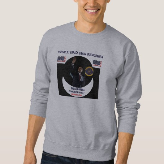 SWEATSHIRT SUEUR D'INAUGURATION DE BARACK OBAMA (Devant)