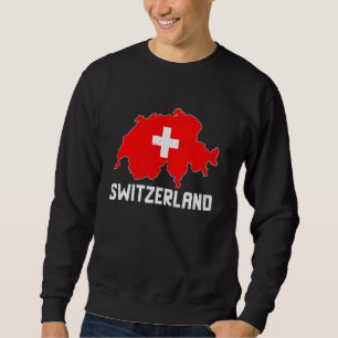 Sweatshirt Suisse Carte Drapeau Fierté Vêtements-Vêtements