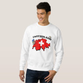 Sweatshirt suisse de carte (Devant entier)