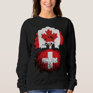 Sweatshirt Suisse Drapeau canadien canadien des racines d'arb