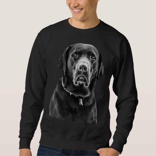 Sweatshirt Sully Black Labrador (Devant)