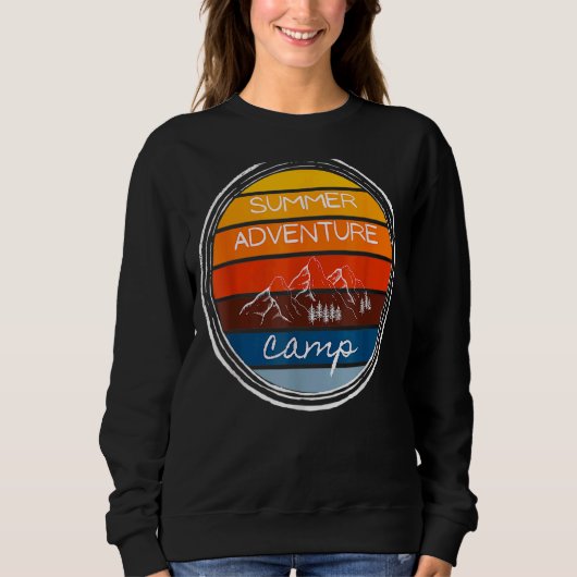 Sweatshirt Summer Adventure Await Camper 4 (Devant)