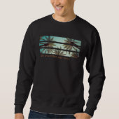 Sweatshirt Summer Beach Palm Trees (Devant)