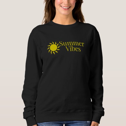 Sweatshirt Summer Vibes Beach Vacances été (Devant)