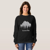 Sweatshirt Summer Vibes Mountain, Adventure Uniq Design For S (Devant entier)