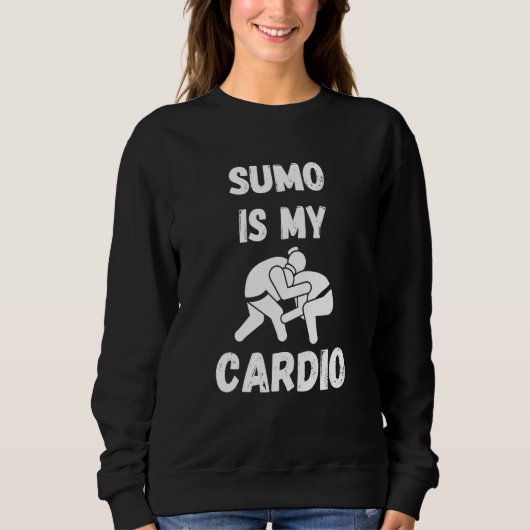 Sweatshirt Sumo Is My Cardio Retro Sumo (Devant)