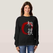Sweatshirt Sumo Lutte Japon Kanji (Devant entier)