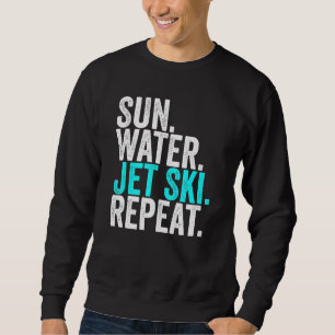 Sweatshirt Sun Water Jet ski Répéter Jet Vintage Ski 1