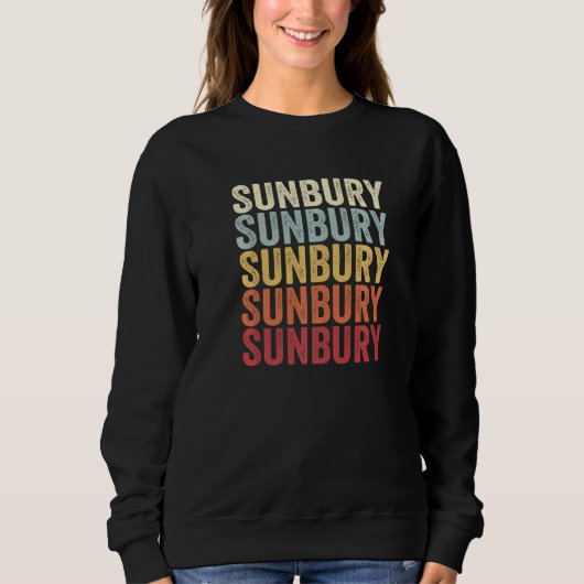 Sweatshirt Sunbury Pennsylvania Sunbury PA Retro Vintage Text (Devant)