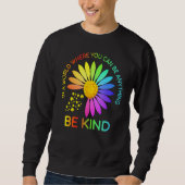 Sweatshirt Sunflower Be Kind Puzzle Support Autism Awareness  (Devant)