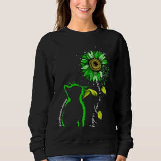 Sweatshirt Sunflower Cat Green Neurofibromatosis Awareness