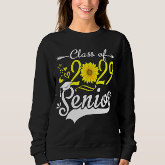 Sweatshirt Sunflower Graduation Senior Class of 2029 29 Drôle